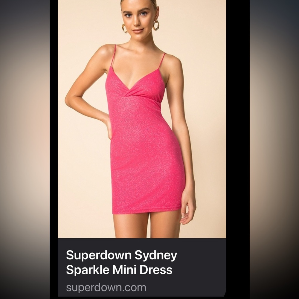 NWT Superdown Small Sydney Sparkle Mini Dress